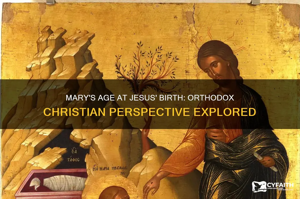 how old was mary when she had jesus christ orthodox