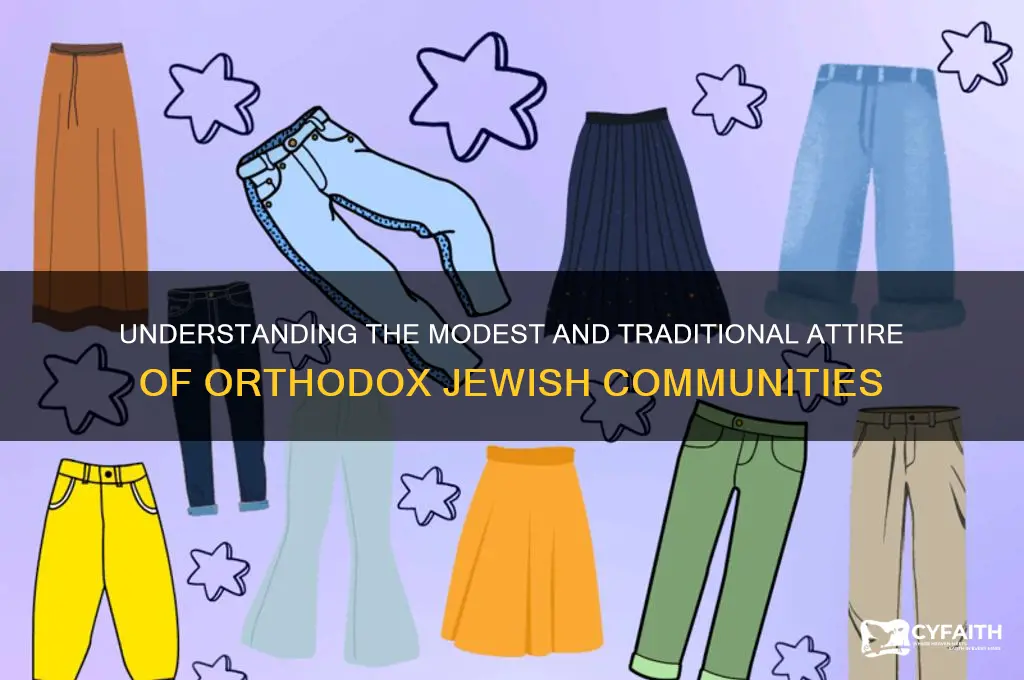how orthodox jews dress