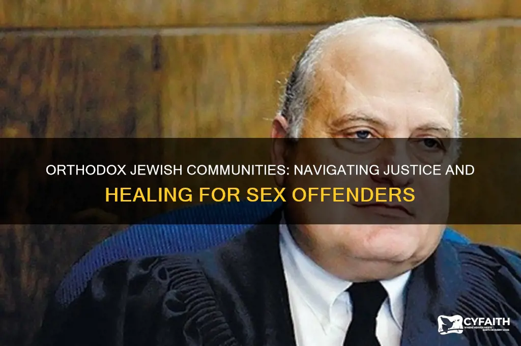 how orthodox jews handle sex offenders