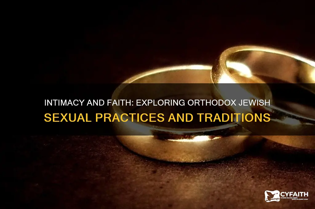 how orthodox jews have sex