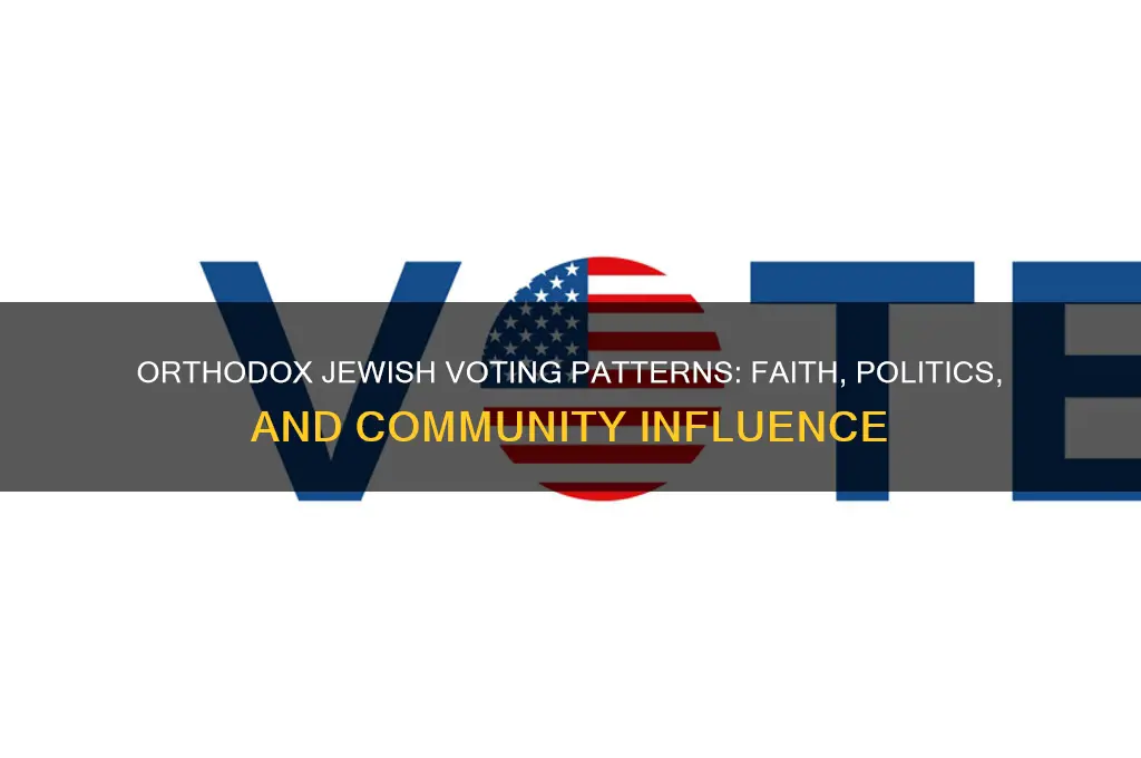 how orthodox jews vote