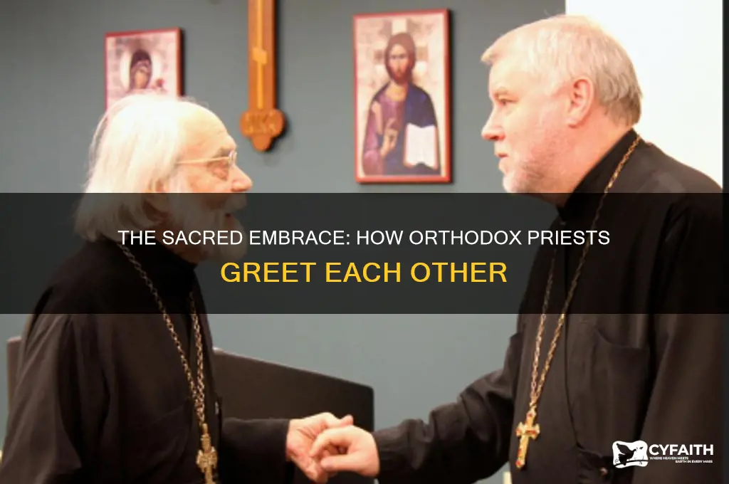 how orthodox priests greet one another