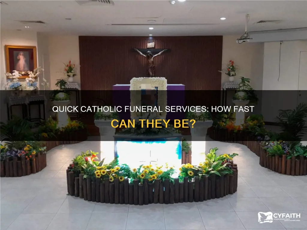 how quick is a catholic funeral