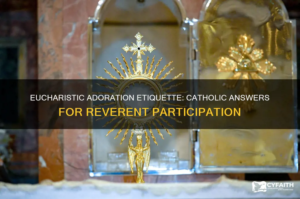 how should you act at eucharistic adoration catholic answers