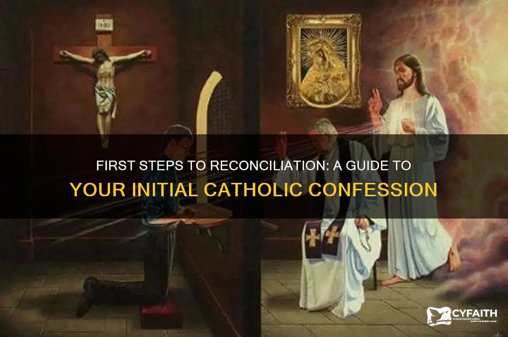 how someone becoming a catholic makes their first confession