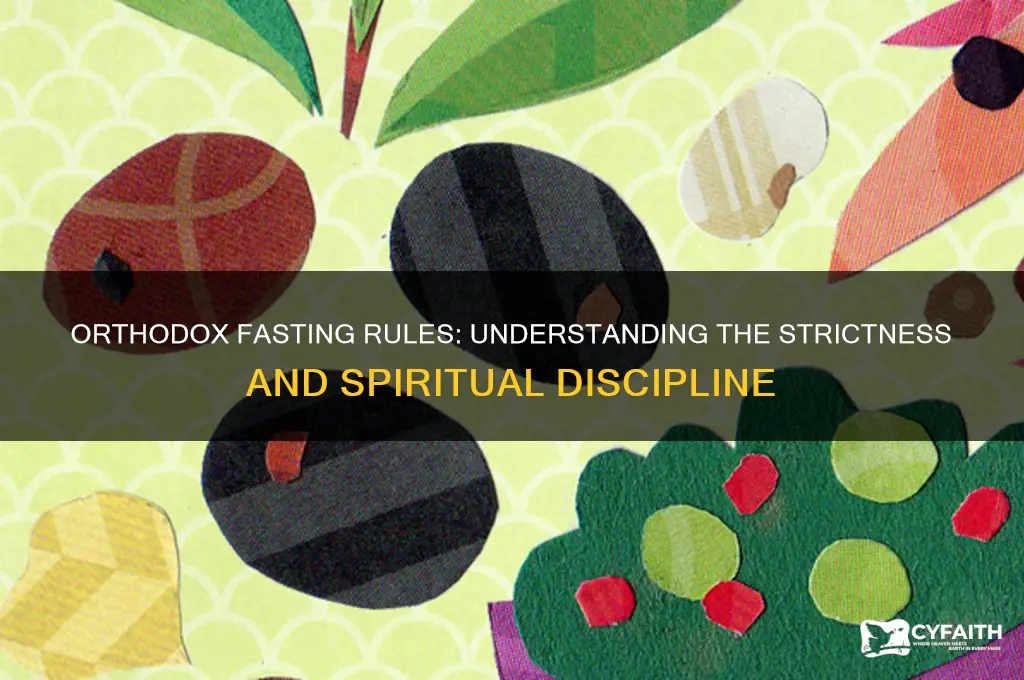 how srict are orthodox about fasting