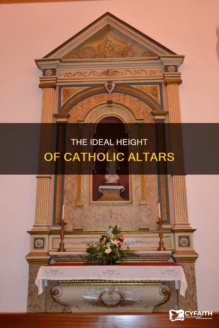 how tall is a catholic altar