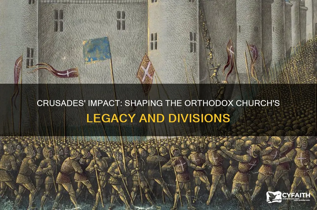 how the crusades affected orthodox church
