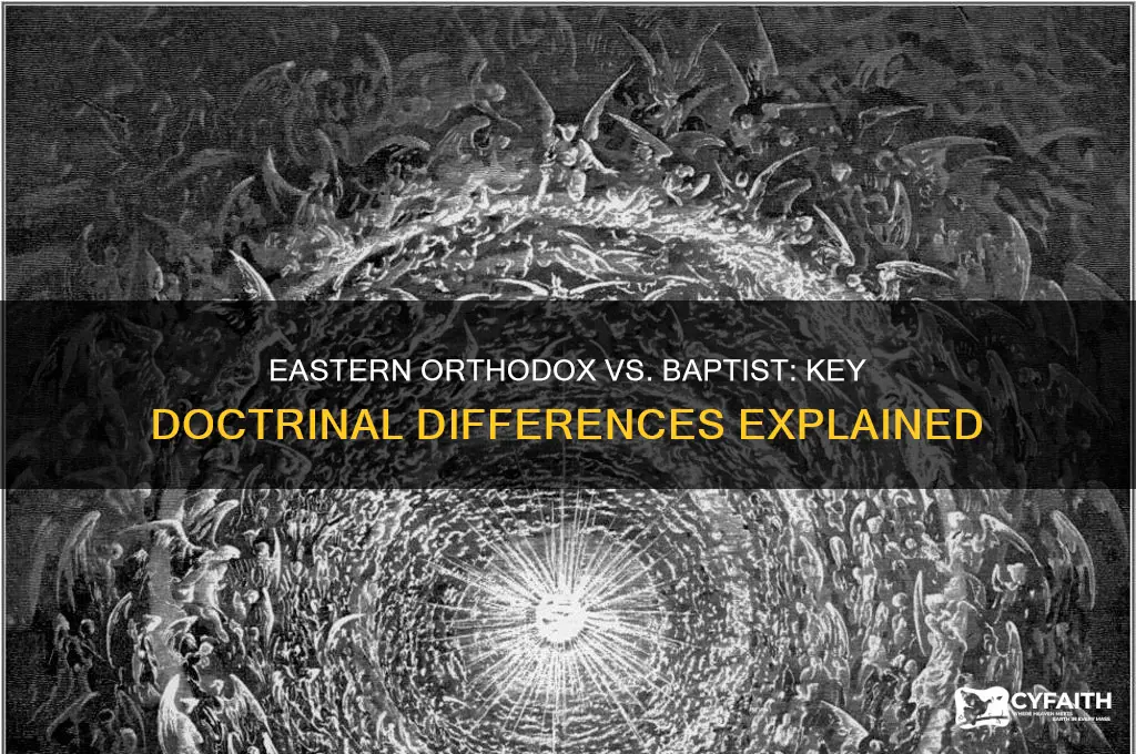 how the eastern orthodox doctrine differs from baptist