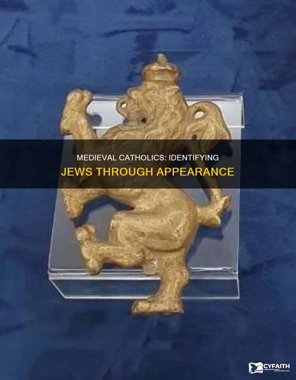 how the medieval catholics coudl identify jews