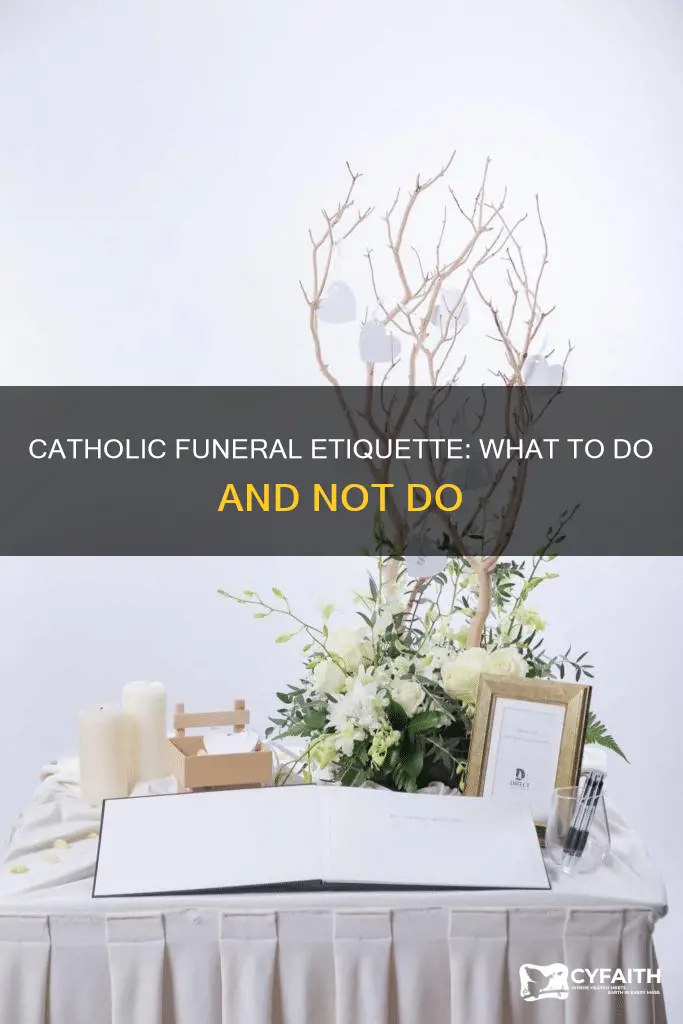 how to act at a catholic funeral