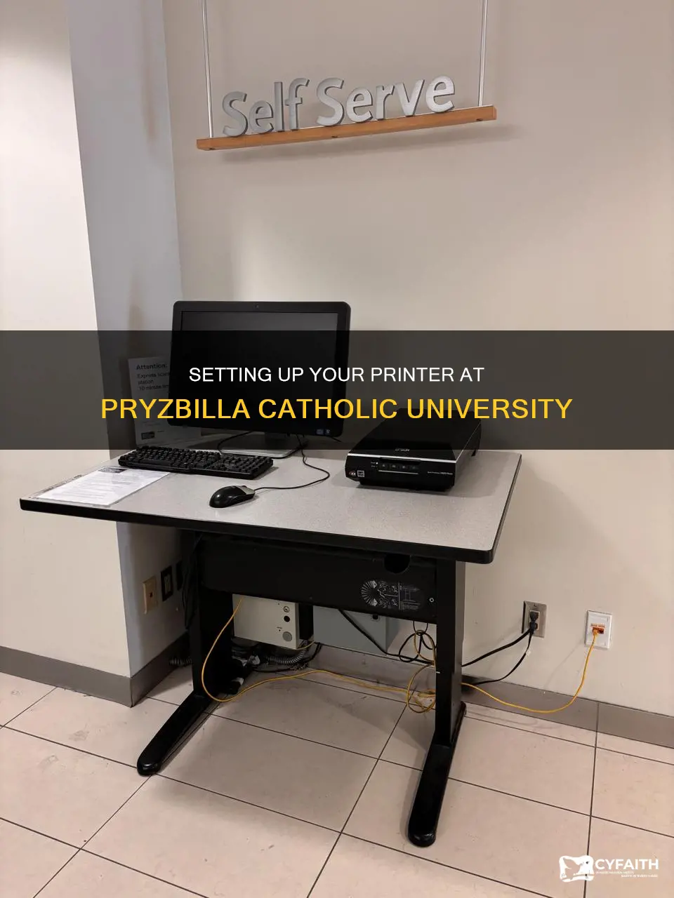 how to add printer pryzbilla catholic university