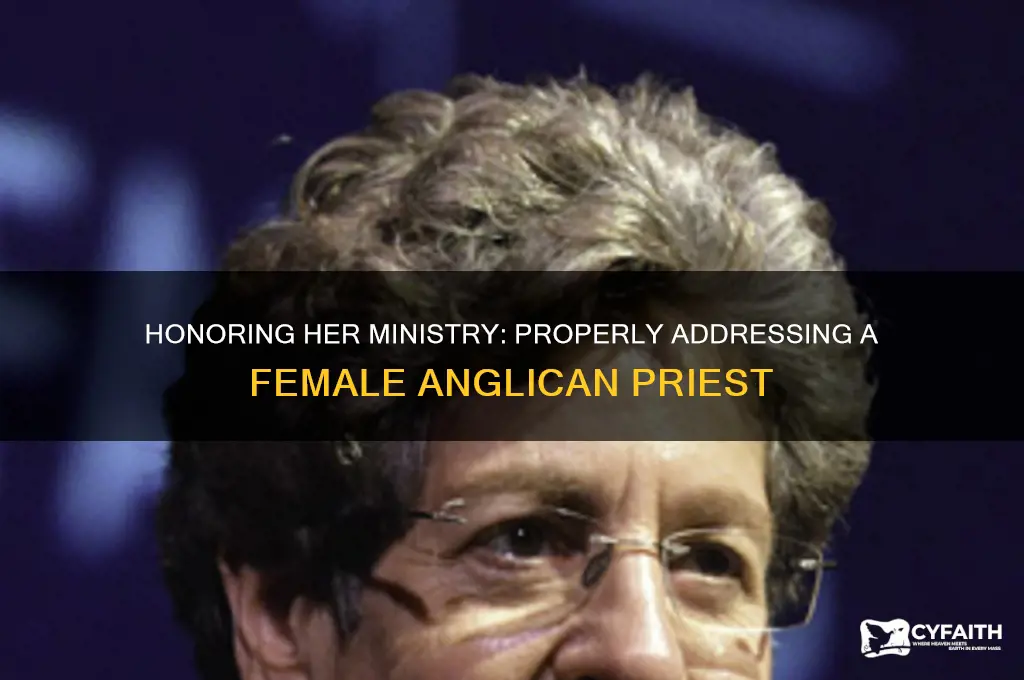 how to address a female anglican priest