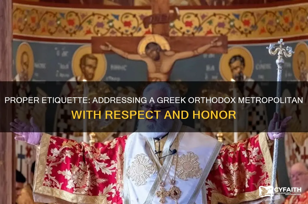 how to address a greek orthodox metropolitan