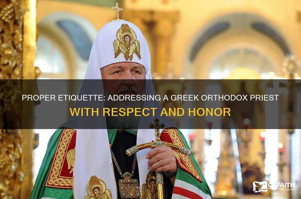 how to address a greek orthodox priest