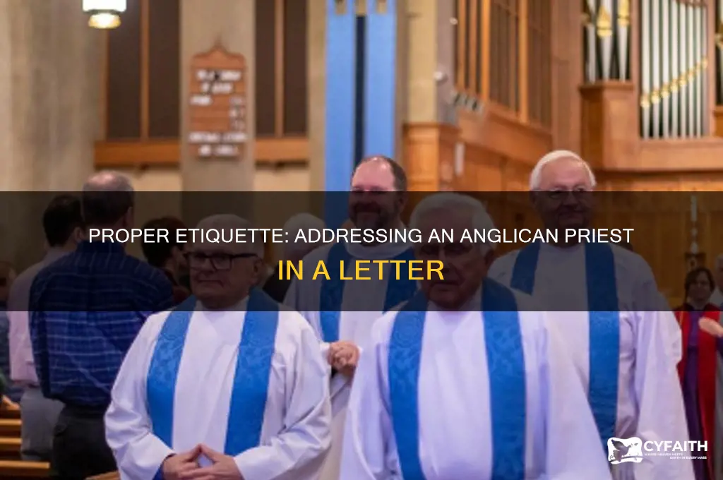 how to address a letter to an anglican priest