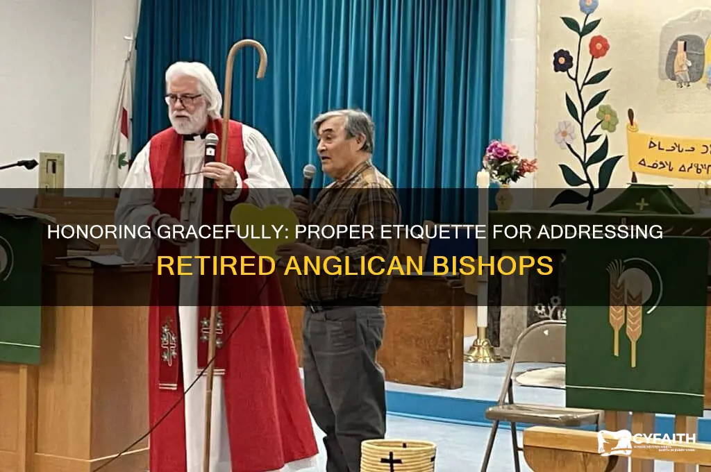 how to address a retired anglican bishop