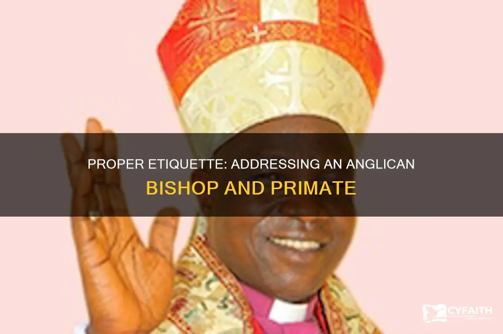 how to address an anglican bishop who is also primate