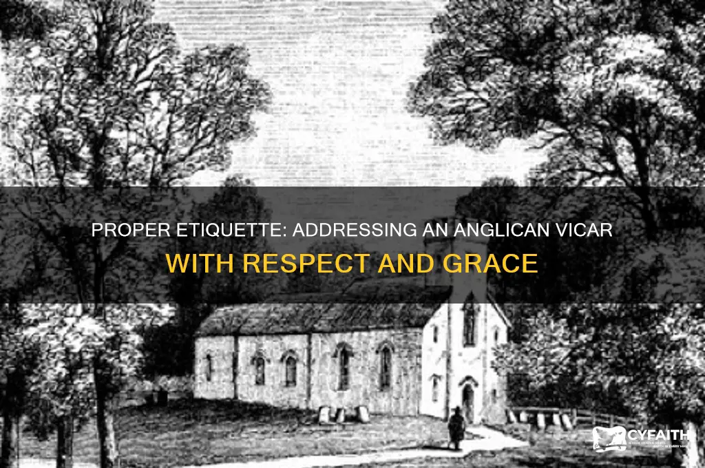 how to address an anglican vicar
