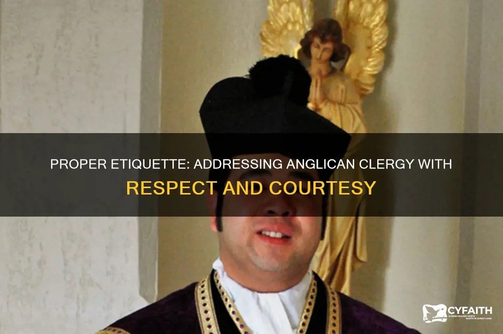 how to address anglican clergy