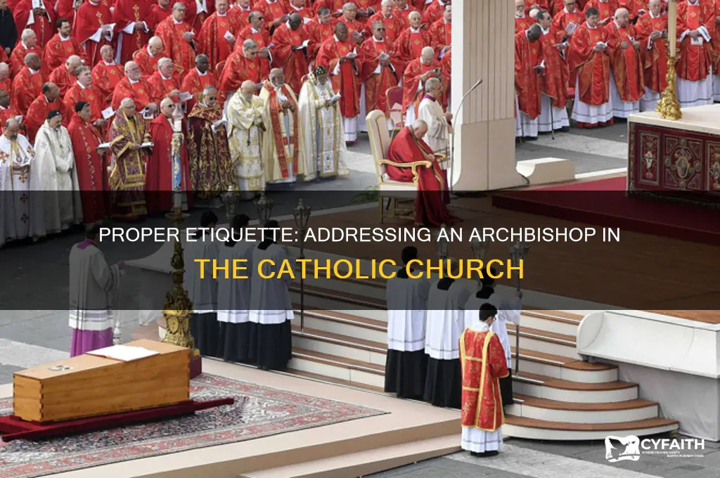 how to address archbishop catholic