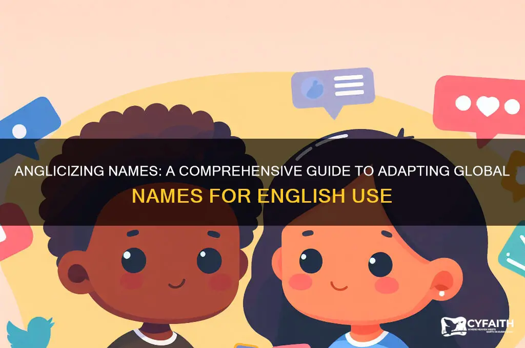 how to anglicize a name