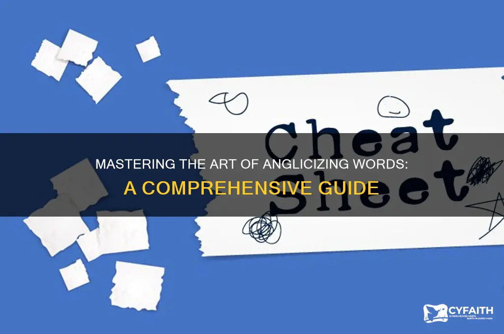 how to anglicize a word