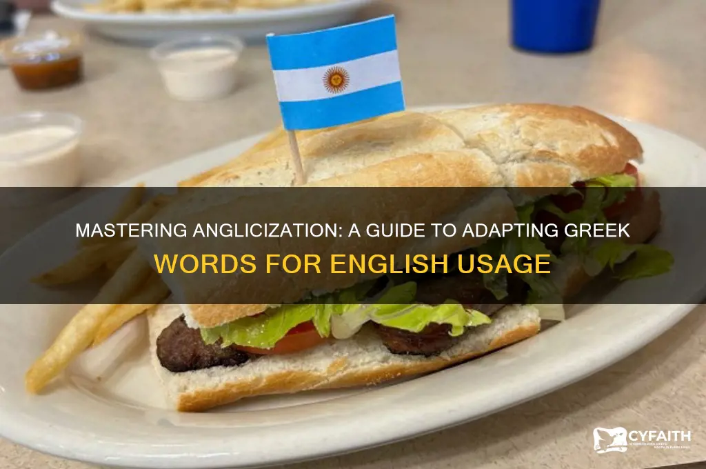 how to anglicize greek