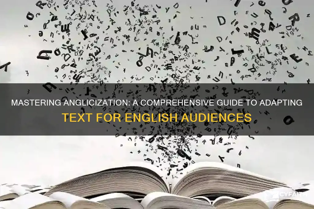how to anglicize text