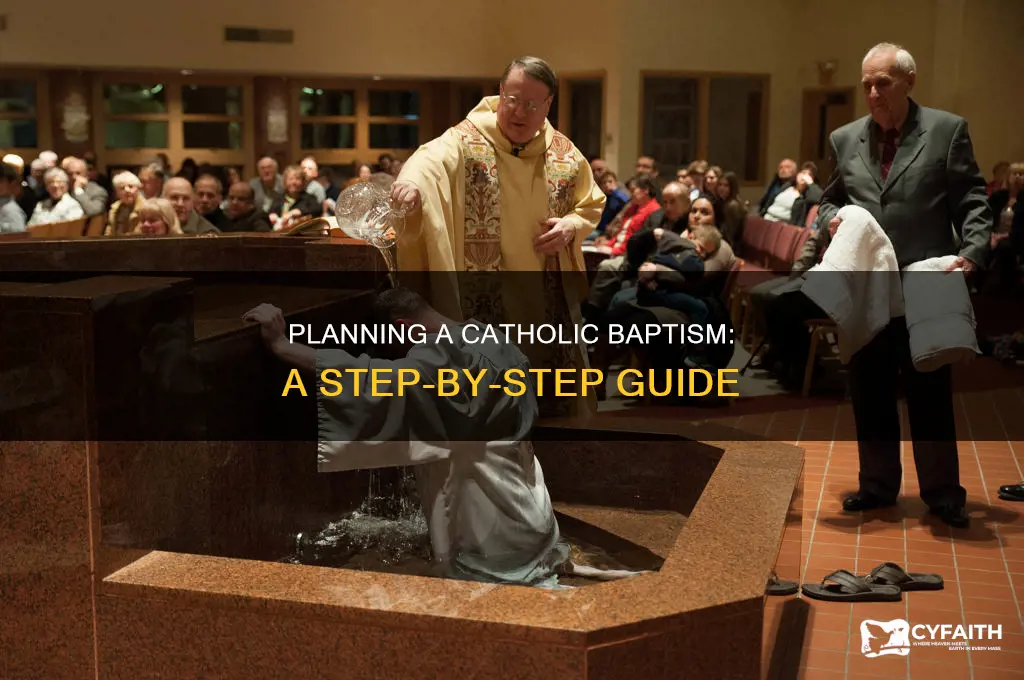 how to arrange a baptism catholic