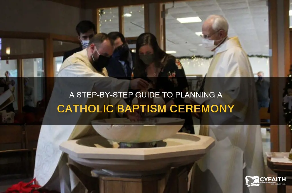how to arrange catholic baptism