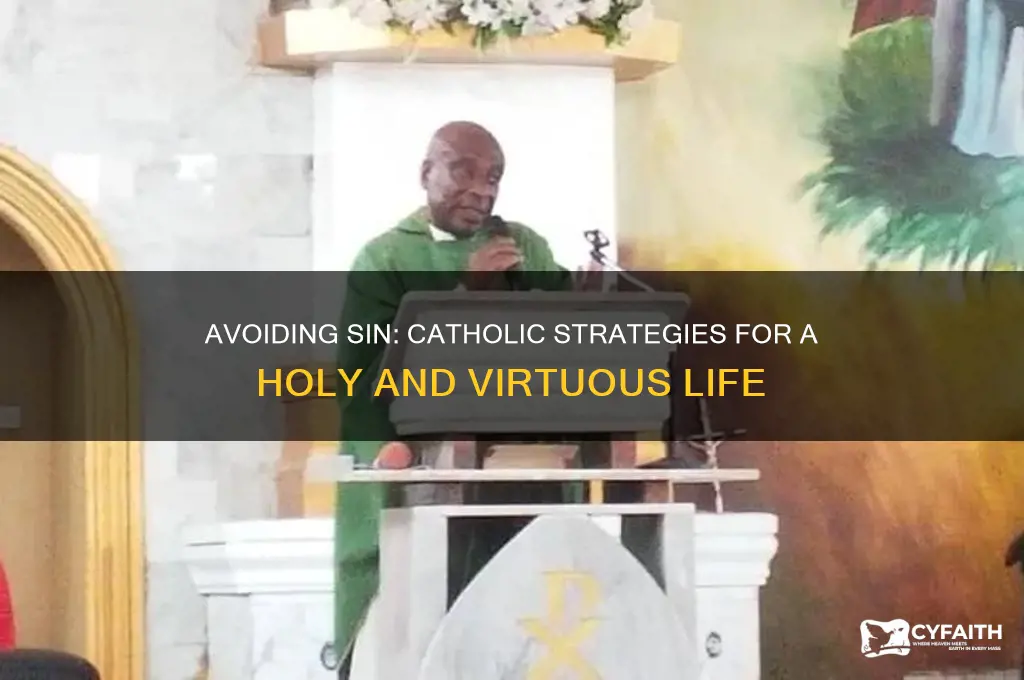 how to avoid sin catholic