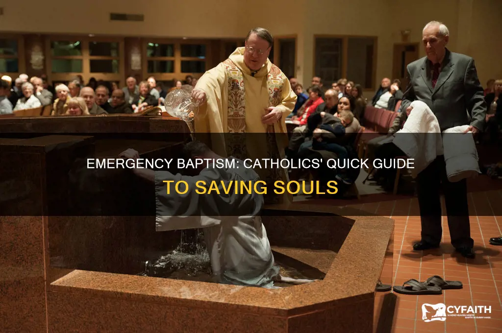 how to baptize in an emergency catholic