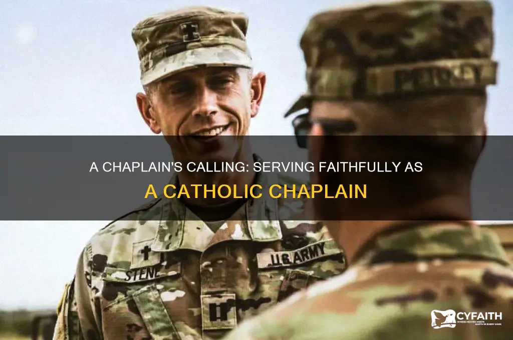 how to be a catholic chaplain