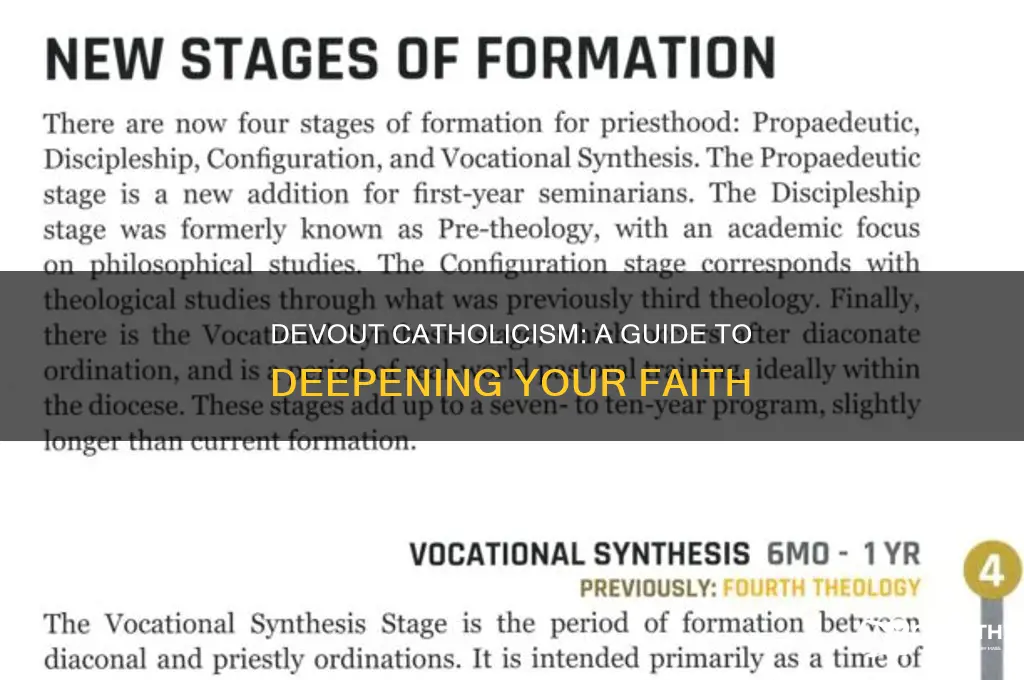 how to be a devout catholic