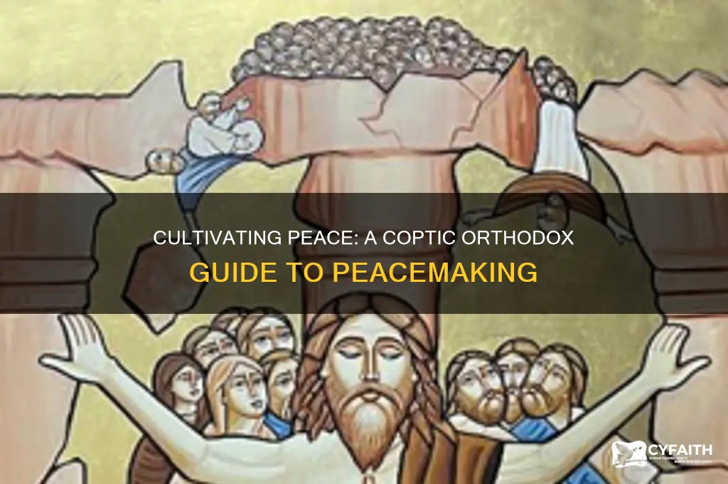 how to be a peacemaker coptic orthodox sermon