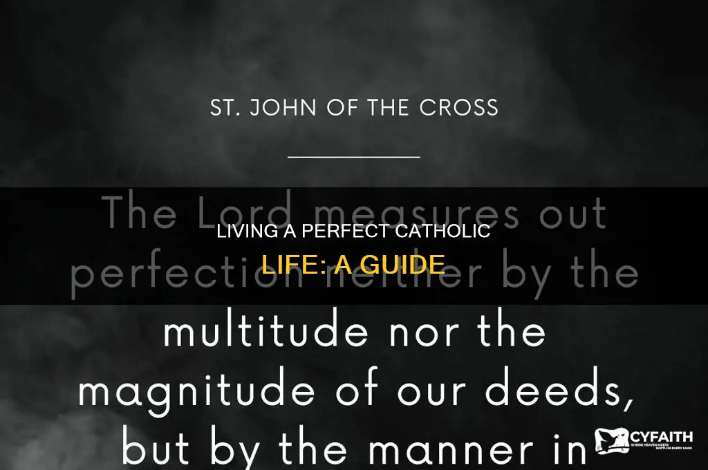 how to be perfect as e catholic