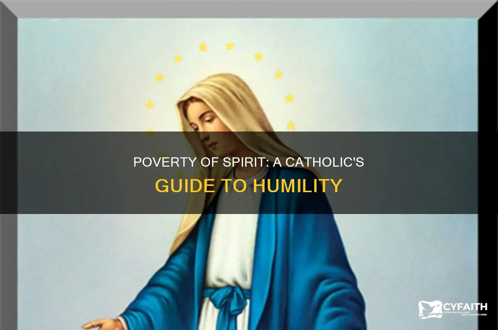 how to be poor in spirit catholic