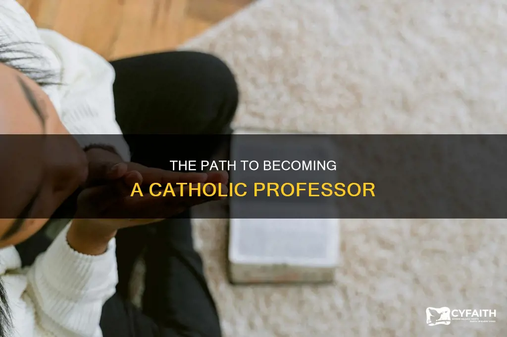 how to become a catholic professor