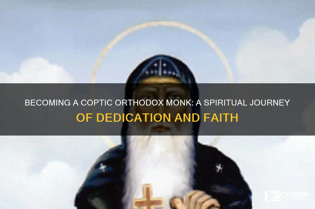 how to become a coptic orthodox monk