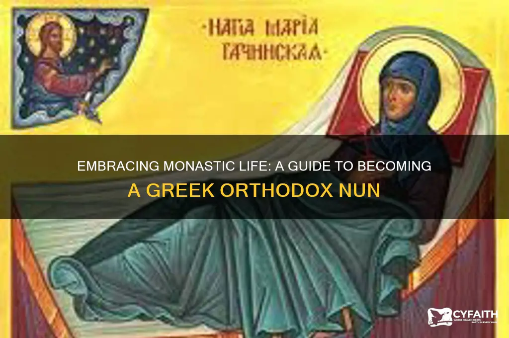 how to become a greek orthodox nun