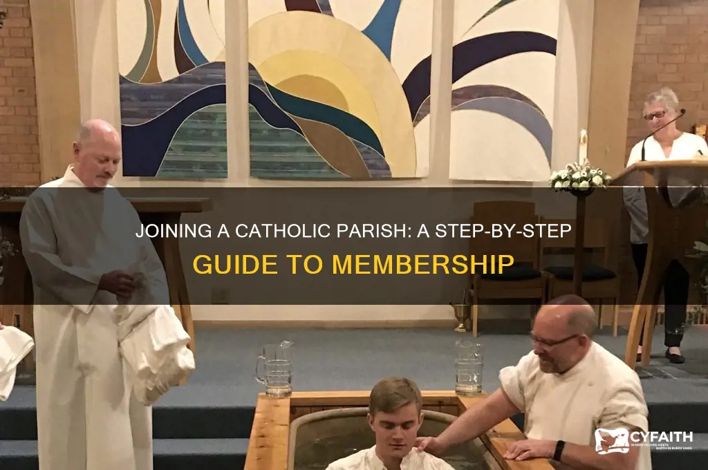 how to become a member of a catholic parish