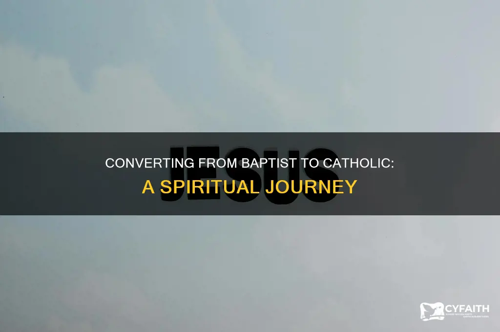 how to become catholic from baptist