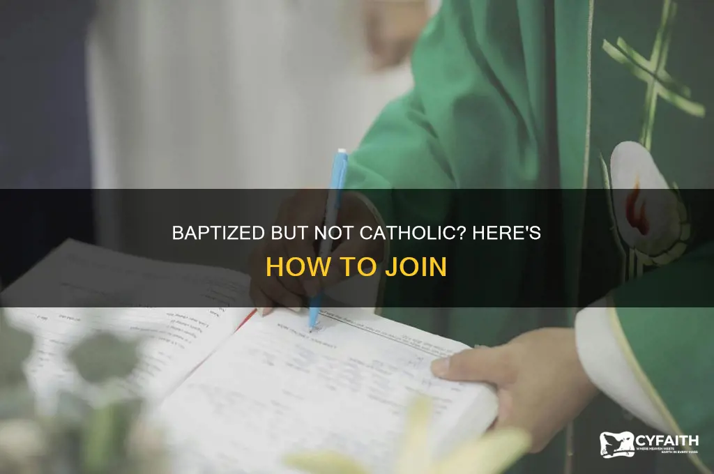 how to become catholic if already baptized