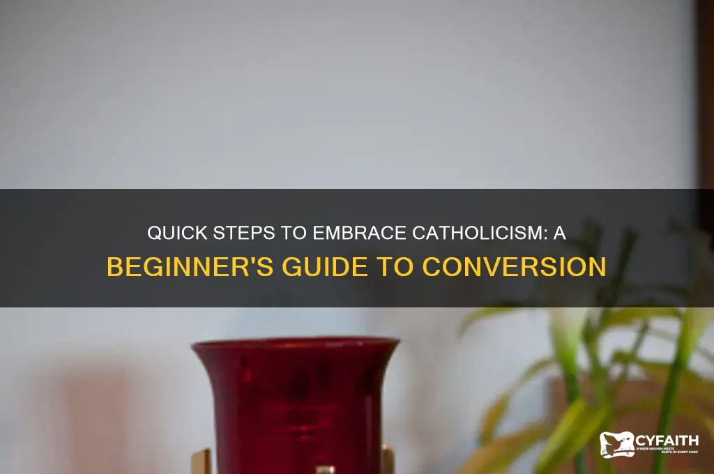 how to become catholic quickly