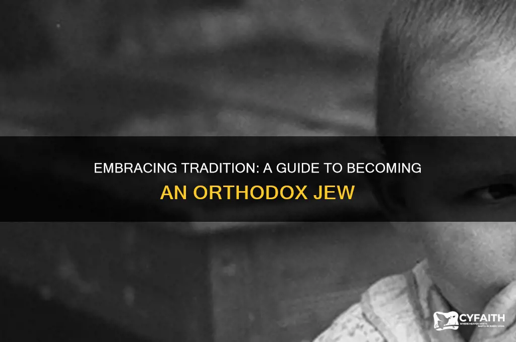 how to become orthodox jewish