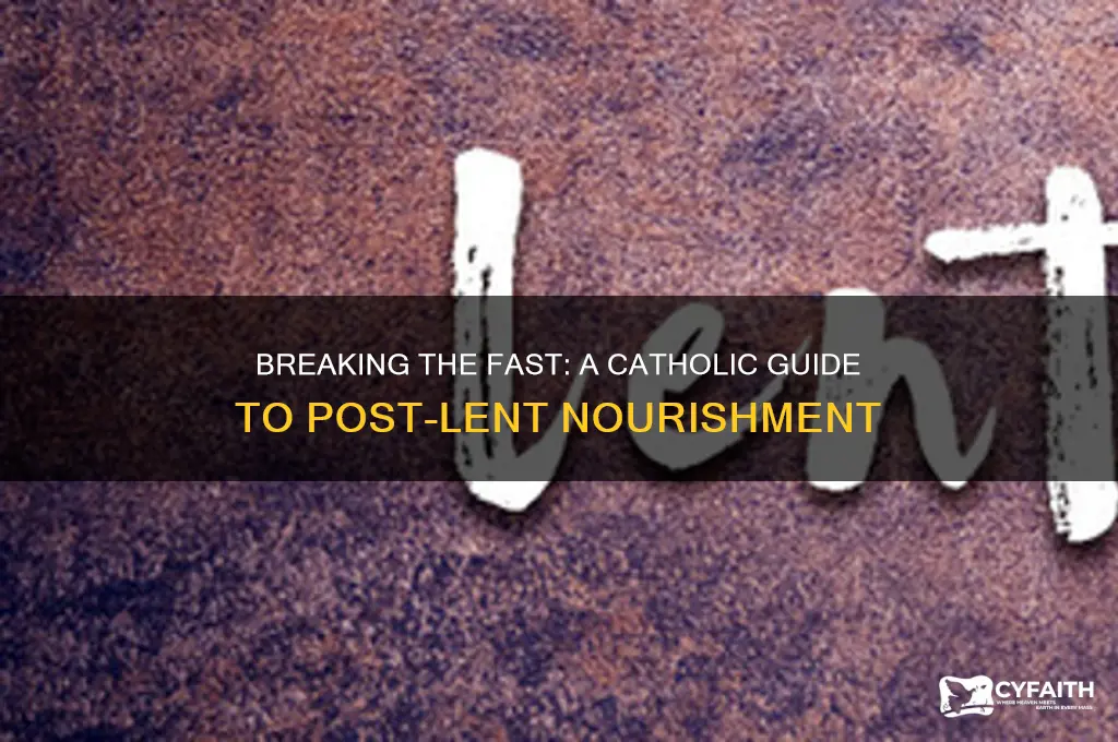 how to break fast catholic