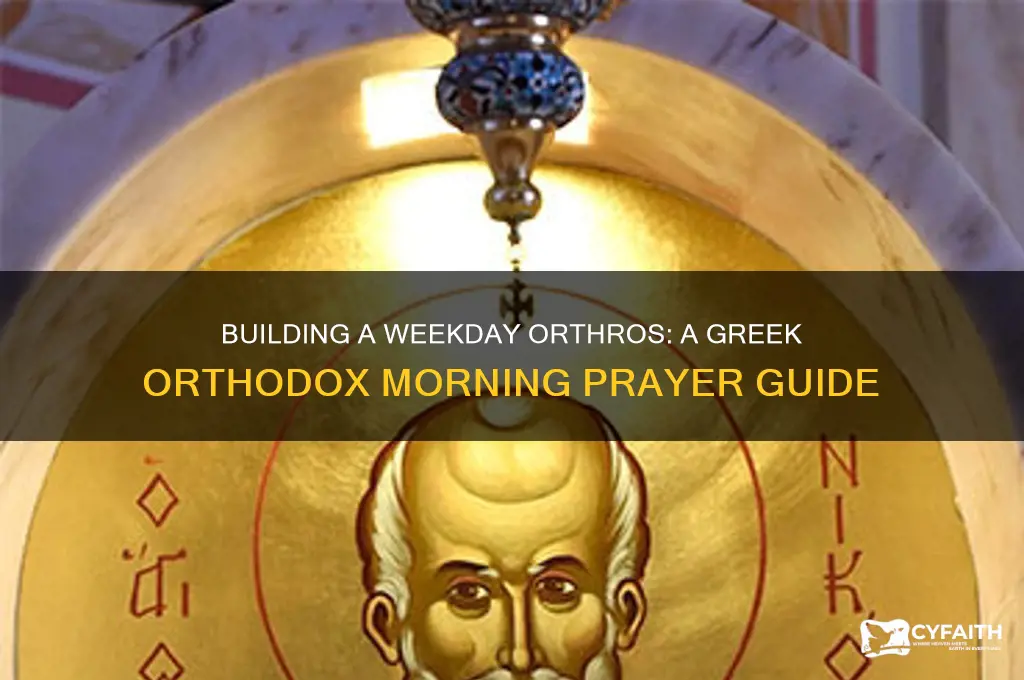 how to build a weekday orthros greek orthodox