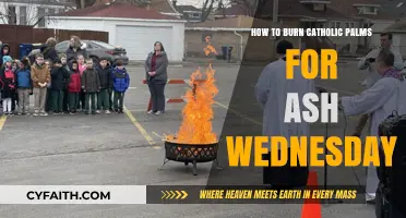 Ash Wednesday: Burning Catholic Palms for Sacred Ashes