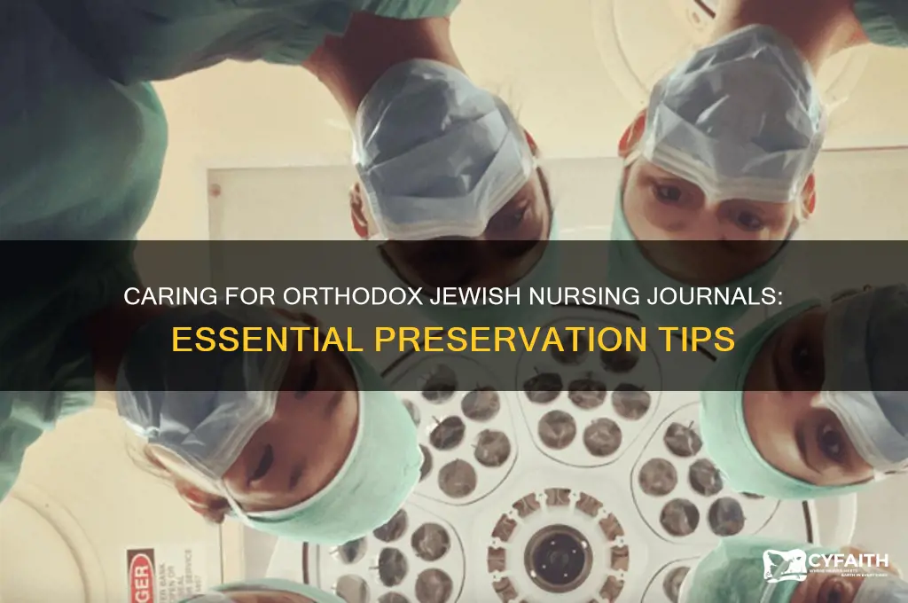 how to care for an orthodox jew nursing journals